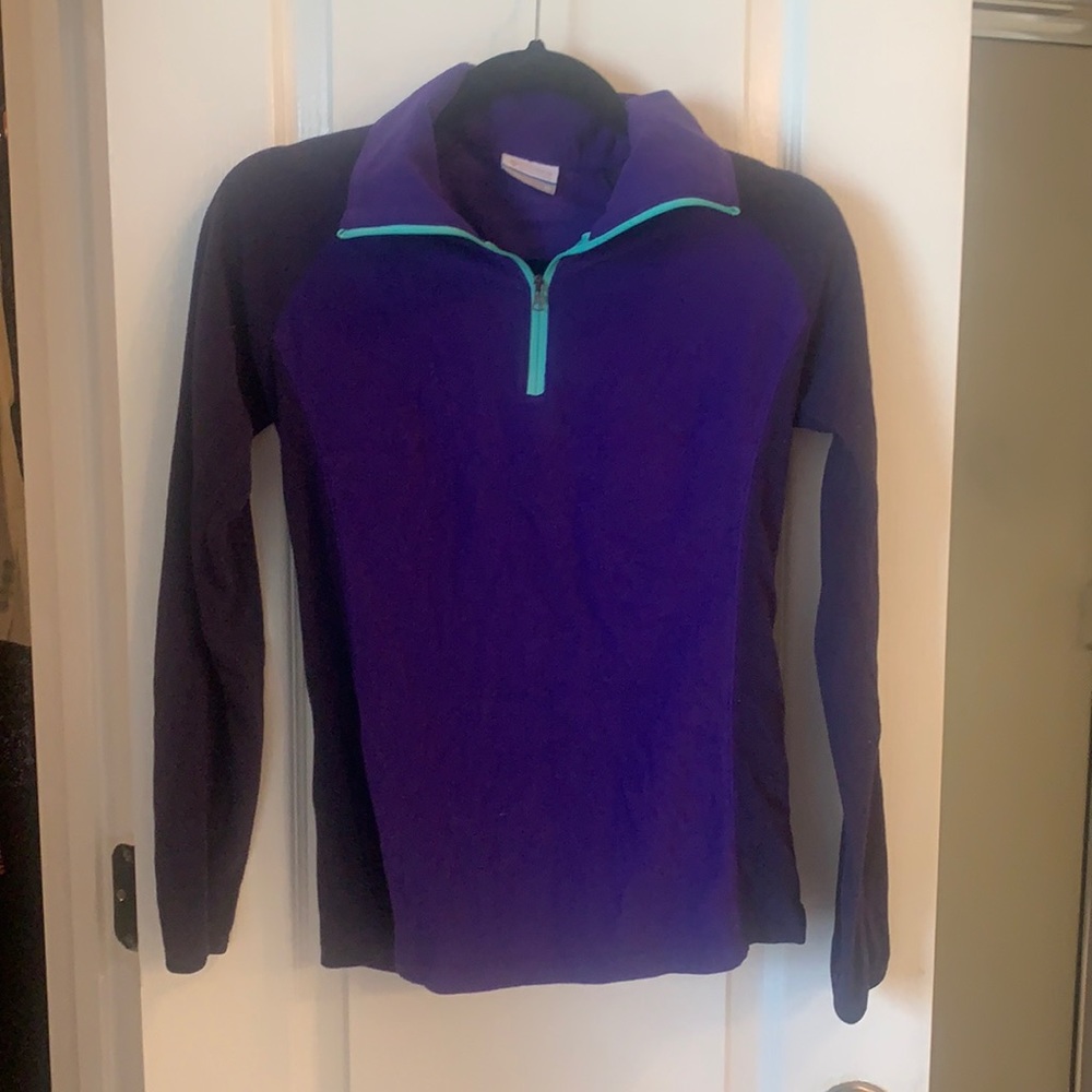 Columbia fleece fitted workout pullover